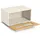 Zeller Brotkasten Metall/Bambus Beige
