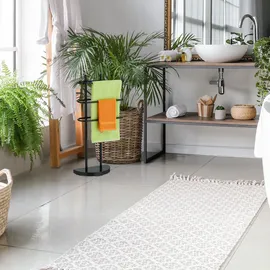 Relaxdays Handtuchständer 3-armig Schwarz