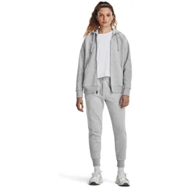 Under Armour Rival Fleece Kapuzenjacke Damen 012 mod gray light heather/white XS