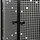 KERRA Pixel Bl Duschwand mit Schiebetür 90 x 90 cm Schwarz/Weiß/Transparent inkl. Duschwanne