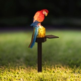 Hi LED Solar Gartenstecker Papagei Höhe 28cm 70480