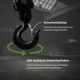 Trutzholm Flaschenzug Stahl 3 m grün
