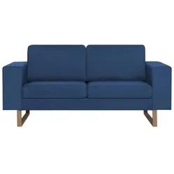 vidaXL 2-Sitzer-Sofa Stoff Blau