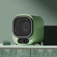 WWJ Mini-Trockner, Edelstahlfass for Wohnung, 450 W Leistung, Dreidimensionale Trocknung Mit Heißer Und Kalter Luft (Color : Green)