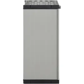 vidaXL Mülltonnenbox Grau und Schwarz 68x40x85 cm PP