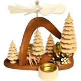 Ratags Massivholzpyramide, Waldarbeiter modern