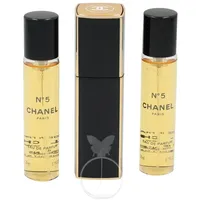 Chanel No. 5 Eau de Parfum refillable 20 ml + Eau de Parfum Refill 2 x 20 ml Geschenkset