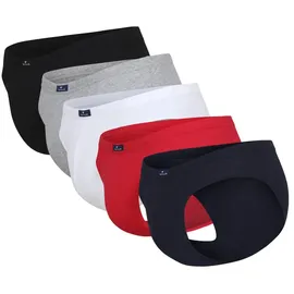 Tom Tailor Basic Mini Slip blau/weiß/rot L 5er Pack