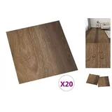 vidaXL Pvc-fliesen Selbstklebend 20 Stk. 1,86 M2 Braun Vidaxl