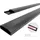 conecto Kabelkanal aus Kunststoff zum Kleben oder Schrauben inkl. 3M Klebeband, 50 cm, schwarz
