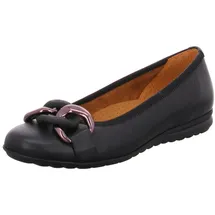Gabor comfort Ballerina schwarz Glattleder 72.625.27 für Damen, schwarz, Größe 37 1⁄2 EU 4,5 UK