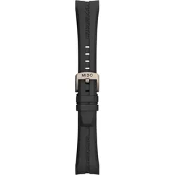 Mido - Kautschuk Kautschukarmband Ocean Star 22mm M603013510 - schwarz