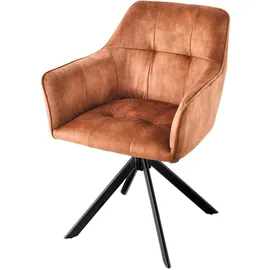 Riess-Ambiente Stuhl LOFT Metallgestell kupferbraun