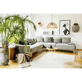 EGLO Claverdon 1-flg. 37 cm rund schwarz/natur
