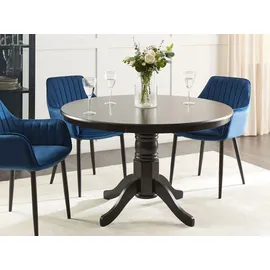 Beliani Esstisch Ø 120 cm schwarz