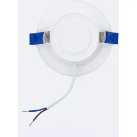 efectoLED Einbaustrahler 6W rund weiß Aluminium