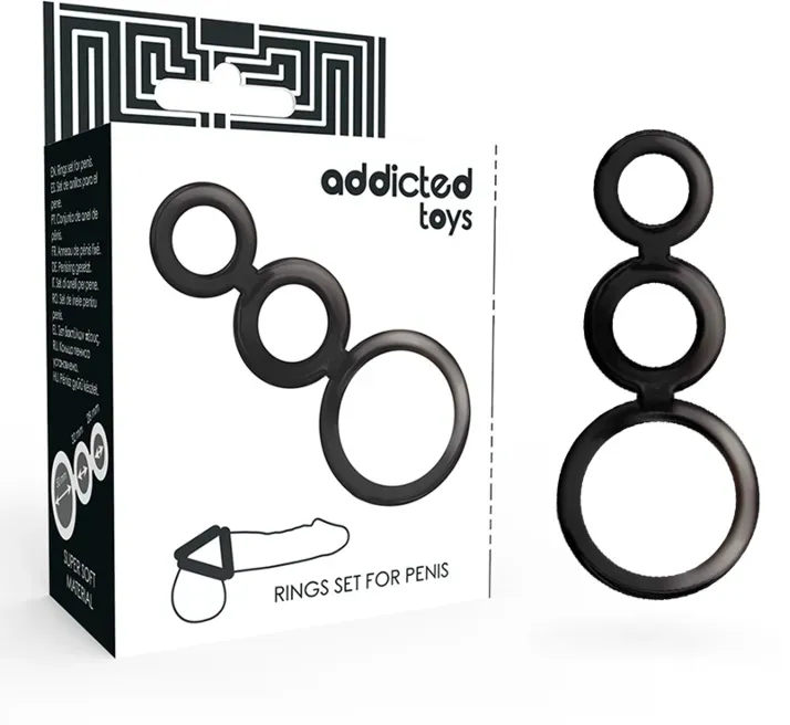 ADDICTED TOYS - RINGSET FÜR PENIS - GERUCHERT