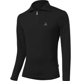 Löffler Herren Ski-Funktionsshirt Transtex Zip-Rolli Basic Cf, schwarz