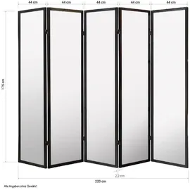 Homestyle4u Paravent Raumteiler Shoji Weiß Holz 220x175x2 cm - Paravents, Paravents