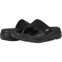 Skechers Go Walk Arch Fit Knit 3 Point Sandal Black 10 B (M) - 40 EU