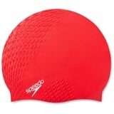 Speedo Unisex Erwachsene Bubble Active + Cap Schwimmkappe, Fed Rot, Einheitsgröße