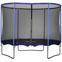 Homcom Trampolin 305 cm inkl. Sicherheitsnetz blau/schwarz