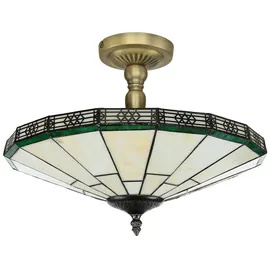Licht-Erlebnisse Tiffany-Stil New York 2-flammig rund Buntglas/Metall