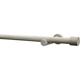 Schöner Wohnen Gardinenstange "Set Mira 1-Lauf Ø 25 mm", beige (natur), B:160cm Ø:25mm, Holzwerkstoff, SCHÖNER WOHNEN-KOLLEKTION, Gardinenstangen, mit Bohren, verschraubt, Wandmontage Gardinenstangen Set Mira Ø 25 mm