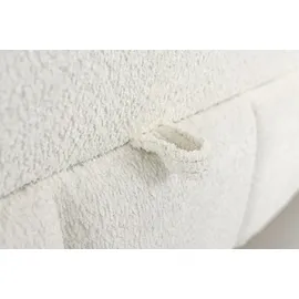 Fun Möbel Boxspringbett Schlafzimmerbett ISABEL 180x200cm in Stoff Prime Hellgrau - Grau