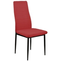HTI-Living Esszimmerstuhl Stuhl Memphis Webstoff (Stück, 1 St), Esszimmerstuhl Metallgestell Vierfuß rot