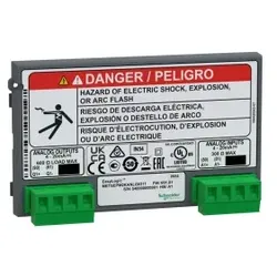 Schneider Electric METSEPM2KANLGIO11 Eingangs-/Ausgangsoptionsmodul für PM2X30 - Analog - 1 Eingang + 1 Ausgang