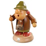 Müller Kleinkunst GmbH Seiffen Räuchermann Müllerchen Tourist 11 x 16 cm braun