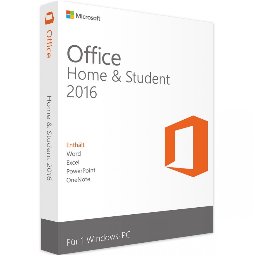 Microsoft Office 2016 Home and Student 32/64-Bit EN Windows
