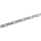 Hettich Garderobenleiste 5 Haken 34,0 x 2,0 x 3,0 cm Weiß