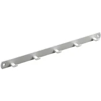 Hettich Garderobenleiste 5 Haken 34,0 x 2,0 x 3,0 cm Weiß