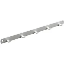Hettich Garderobenleiste 5 Haken 34,0 x 2,0 x 3,0 cm Weiß