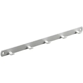 Hettich Garderobenleiste 5 Haken 34,0 x 2,0 x 3,0 cm Weiß