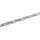 Hettich Garderobenleiste 5 Haken 34,0 x 2,0 x 3,0 cm Weiß