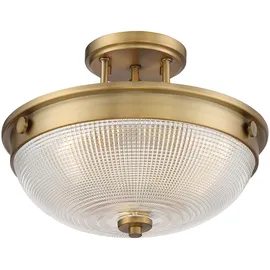 Elsteadlighting Mantle 2-flammig, halbbündig - verwittertes Messing - QZ-MANTLE-SF-WS