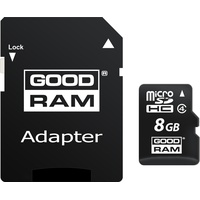 GoodRam microSDHC 8GB Class 4 + SD-Adapter
