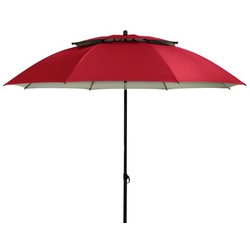 derby® Sonnenschirm »Windprofi«, ØxH: 198 x 207cm, abknickbar, Sonnenschutzfaktor: 50+ - rot