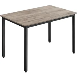 VASAGLE Esstisch 70 x 110 x 77 cm greige meliert-mattschwarz