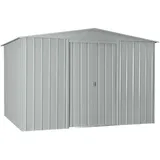 Globel Industries Metall-Gerätehaus Silber Metallic 295 cm x 299 cm