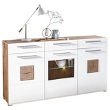 hom'in Sideboard Savona 180 x 98 x 43 cm weiß