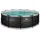 EXIT TOYS Black Leather Pool 450 x 122 cm inkl. Sandfilter