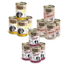 Dogs'n Tiger Dogs’n Tiger Junior Hundefutter, Nassfutter, Mixpaket Happy Puppy