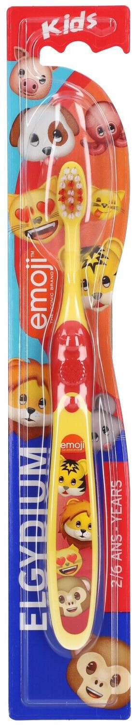 ELGYDIUM Kids Brosse à dents Emoji 2 - 6 ans 1 pc(s) brosse(s) à dents