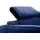 Fun Möbel Ecksofa Schlafsofa Sofa AGNESA XS Stoff Salvador Dunkelblau Ottomane Links - Blau
