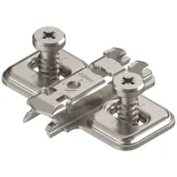Blum CLIP Montageplatte, kreuz, Stahl, mit vormontierten Systemschrauben, HV: