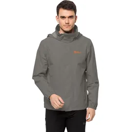 Jack Wolfskin Stormy Point 2L Regenjacke Herren Schwarz XL